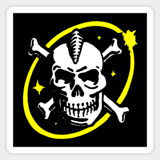 Captain Zargon Space Pirate Logo Magnet